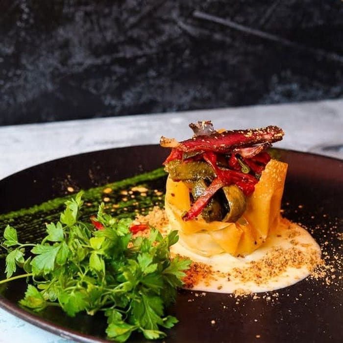 Biltong in phyllo pastry at Pachas Restaurant